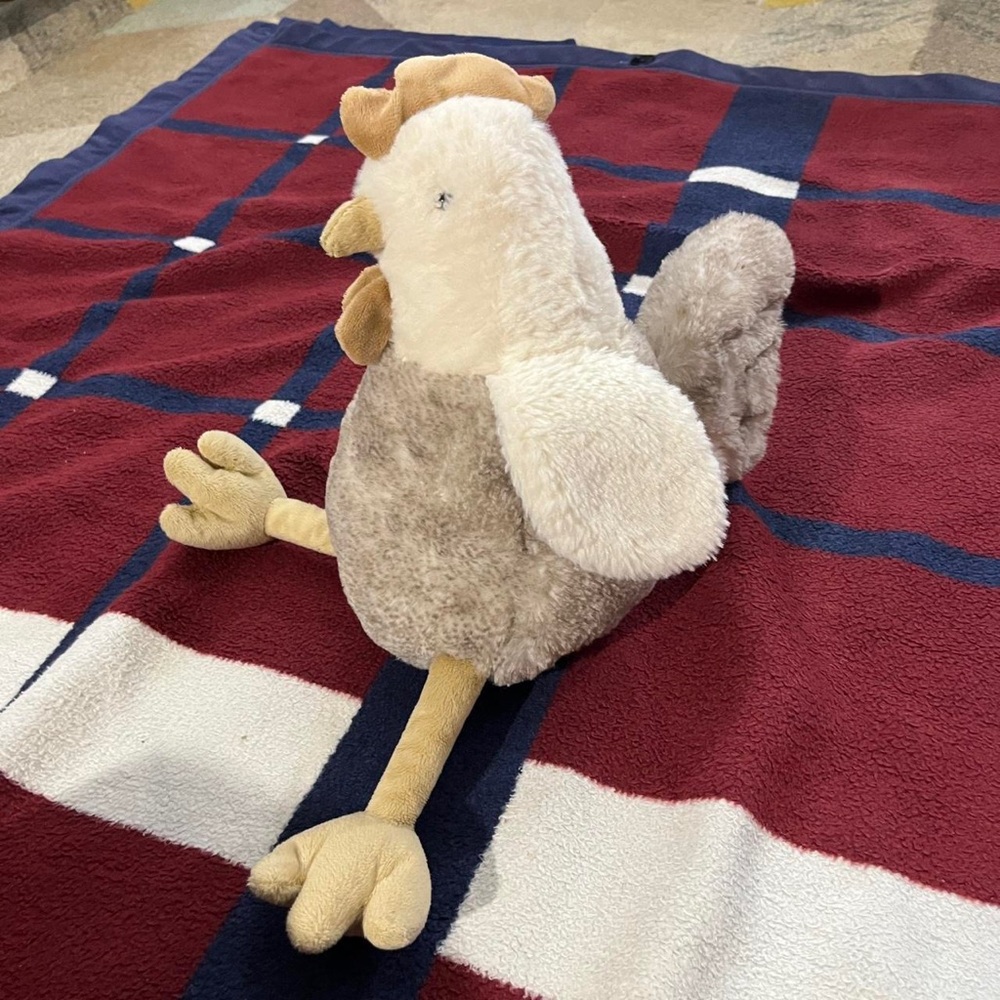 Mon Ami Hester Fench Hen Plush toy Chicken soft cozy farm friend